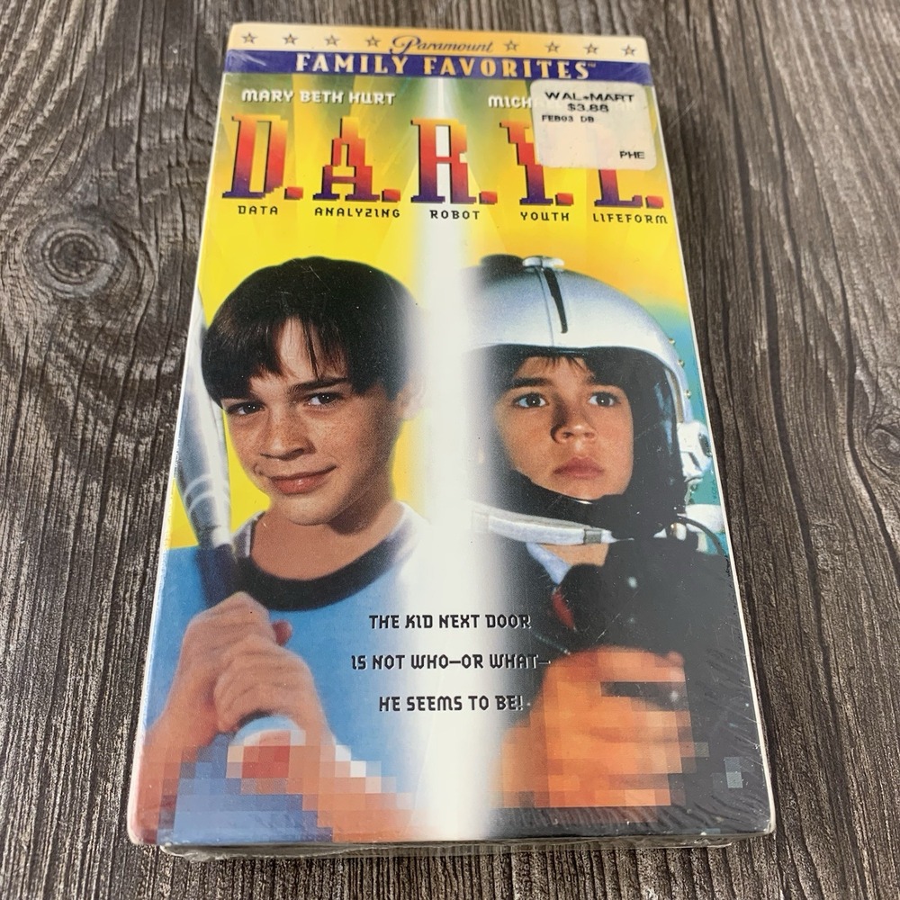 D.A.R.Y.L. Vhs NEW, Sealed With Silver Security Seal, Paramount Pictures